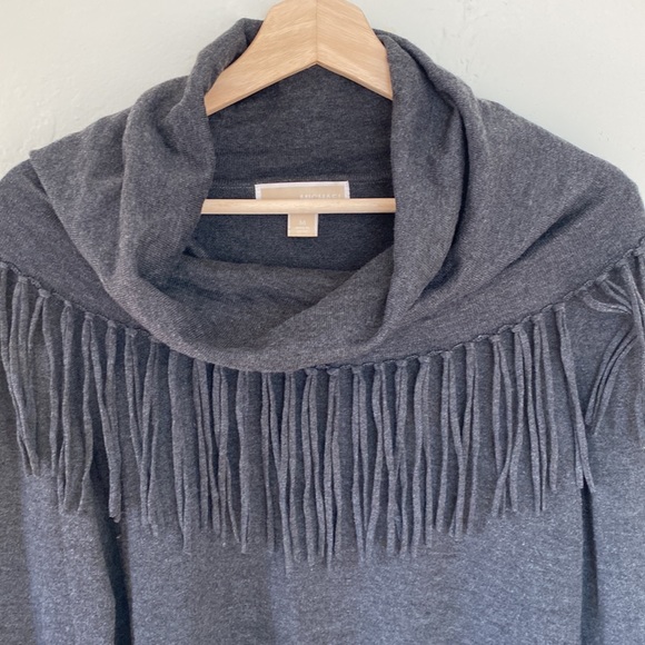Michael Kors✨Fringe Cowl Neck Sweater - Picture 3 of 6